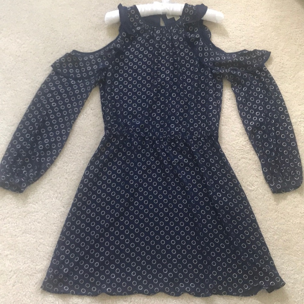 Michael Kors navy and gold dress